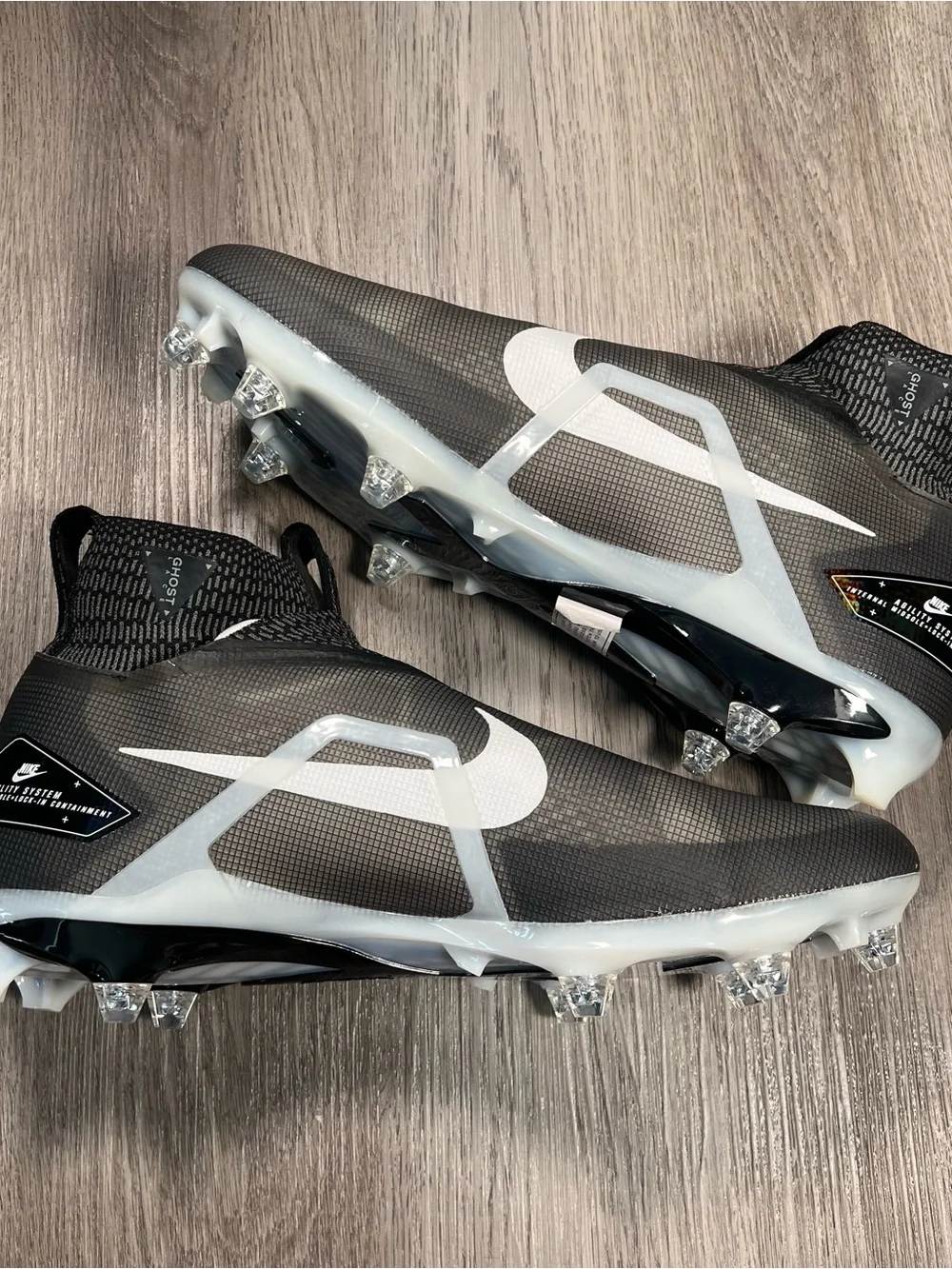 Nike Alpha Menace Elite 3 Mens 15 Detachable Football Cleats Black DR5659-001